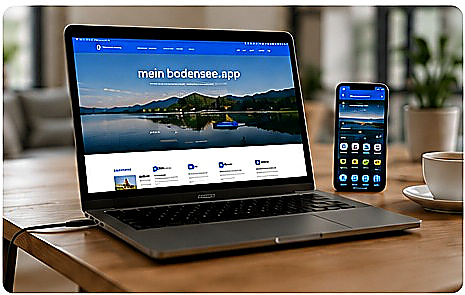 WebApps und Homepages auf Laptop und Smartphone